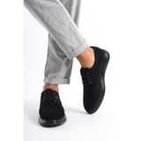 Mubiano MBRGN87-S Siyah Erkek Süet Bağcıklı Loafer, 40