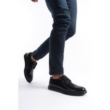 Mubiano MBRGN88-S Siyah Erkek Rugan Bağcıklı Loafer - 41