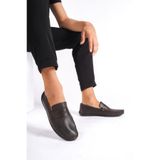 Mubiano Srg666k Iç Dış Hakiki Deri Kahverengi Erkek Loafer, Kahverengi, 42