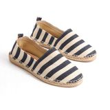 Mubiano Summer Erkek Jüt Taban Keten Lacivert/beyaz Espadril -MSSR3535-LB - Lacivert - Beyaz