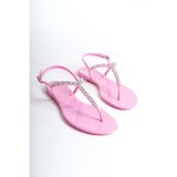Mubiano Summer Kadın Jelly Mat Pudra Taş Detay Düz SANDALET-MSTB7070-PD - 40