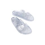 Mubiano Summer Kadın Jelly Şeffaf Gri Sim Düz Terlik-MSTB165-SGS, 39