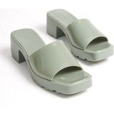 Mubiano Summer Kadın Jelly Topuklu Avakado TERLIK-MSTB700-AVK - 39