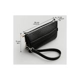 MUBO El Çantası 3 Bölmeli Slim Portföy-Çıkarılabilir Askılı Suni Deri Clutch Cüzdan