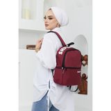 Mubo Günlük Sırt Çantası Su Geçirmez Unisex Okul Spor Kullanım - Bordo
