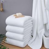 Mubx 10 Adet Otel Havlusu Pamuklu 50X90Cm Beyaz El Havlusu Saç Havlusu 210Gr Havlu