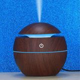 Mubx 130ML Hava Nemlendirici Aromaterapi Mini Hava Nemlendirici Difüzör Buhar Makinesi - Koyu Kahve