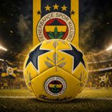 Mubx Fenerbahçe Lisanslı Futbol Topu No:5 430 gr Dayanıklı Dikişli Profesyonel Top - Sarı - Lacivert