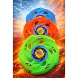 Mubx Frizbi Fırlatma Diski 3'lü Set 24 cm Disk Atma Oyunu Kumsal Bahçe Plaj Oyuncağı