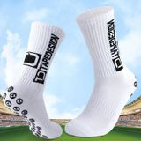 Mubx Kaydırmaz Silikon Tabanlı Pro Futbol Çorabı Havlu Taban Dikişsiz Beyaz