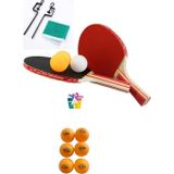 Mubx Masa Tenis Seti Pinpon Seti 2 Raket 3 Top File Takma Aparatları+ 6 Adet Pinpon Maç Topu