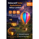 Mubx Solar Dekoratif Balon Bahçe Lambası IP65 Su Geçirmez Alev Efektli LED Aydınlatma