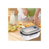 MUBX Taşınabilir Yemek Kabı Lunch Box 2 Katlı Diyet Beslenme Kutusu Saklama Kabı Çatal Kaşıklı Sefer Tası