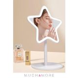 Much and More Yıldız Dokunmatik Led Işıklı Masa Üstü Makyaj Aynası Ledli (PİL ILE ÇALIŞIR) 27*15