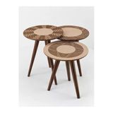 Mucha Dekoratif Zigon Sehpa Set (6'LI TABLO HEDİYELİ)