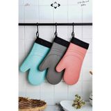 Mucit Home 1 Adet %100 Silikon Yanmaz Yapışmaz Silikon Fırın Eldiveni Mutfak Eldiveni Isıya Dayanıklı Eldiven Karışık Renk