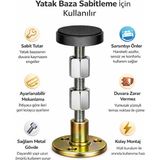 Mucit Home 1 Adet Yatak Baza Başlık Sabitleme Beyaz Eşya Yükseltici Ses Titreşim Önleyici Eşya Sabitleme - 0 - Siyah