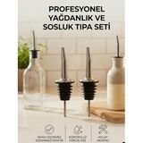 Mucit Home 2 Adet Şişe Ucu Servis Aparatı Yağdanlık Tıpa Tapa Mantar Bar Restaurant Otel İçin