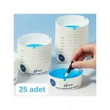 Mucit Home 25 Adet Tek Kullanımlık Kül Tablası Kokusuz Taşınabilir Pratik Jel Küllük Seti Ofis Kafe Ev