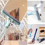 Mucit Home 4 Ü 1 Arada Çift Taraflı Çok Amaçlı Cam Temizleme Kazıyıcı Ve Silme Fırçası Sprey Şişeli Mavi