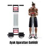 Mucit Home Ayak Pedallı 5 Yaylı Ayak Göğüs El Yayı Egzersiz Çelik Yay Spor Aleti 5 Kademe Sertlik Ayarlanabilir