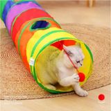 Mucit Home Düz Kedi Tüneli Katlanır Gökkuşağı Uzun Düz Kedi Köpek Oyun Tüneli Evcil Hayvan Oyun Tüneli cok-renkli