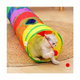 Mucit Home Düz Kedi Tüneli Katlanır Gökkuşağı Uzun Düz Kedi Köpek Oyun Tüneli Evcil Hayvan Oyun Tüneli - yok