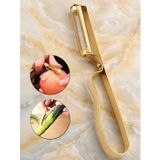 Mucit Home Gold Yan Soyacak Patates Sebze Soyacağı Paslanmaz Çelik Ergonomik Pratik Soyma Aparatı
