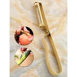 Mucit Home Gold Yan Soyacak Patates Sebze Soyacağı Paslanmaz Çelik Ergonomik Pratik Soyma Aparatı