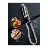 Mucit Home Gümüş Yan Soyacak Patates Sebze Soyacağı Paslanmaz Çelik Ergonomik Pratik Soyma Aparatı
