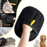 Mucit Home Kedi Köpek Kıyafet Koltuk Tüy,toz,tiftik Toplama Eldiven Yıkanabilir Tüy Temizleme - Siyah