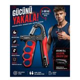 Mucit Home Parmak Geçmeli Profesyonel El Bilek Ve Kol Güçlendirici 5-100Kg Ayarlanabilir El Yayı