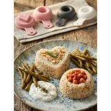 Mucit Home Pilav Tatlı Helva Sunum Kalıbı 2'li Kolay Şekil Veren Pratik Mutfak Kalıbı - (No Color) - 1
