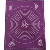 Mucit Home Silikon Hamur Açma Matı Büyük Boy Mor Renk