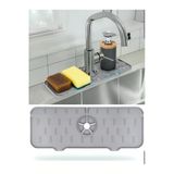 Mucit Home Silikon Musluk Matı – Su Geçirmez Lavabo Kenar Damlatmaz Altlık Düzenleyici Mat
