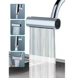 Mucit Home Tasarruflu 4 Modlu Şelale Ayarlanabilir Musluk Başlığı Mutfak Banyo Perlatör Evye Lavabo Bataryası