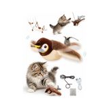 Mucit Home Usb Şarjlı Uçan Kuş Kedi Oyuncağı Sesli & Hareketli Peluş Kedi Oyuncağı Kutulu cok-renkli