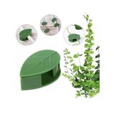 Mucit Home Yaprak Tasarımlı Kablo Bitki Sarmaşık Düzenleyici Yapışkanlı Klipsler 10 Adet