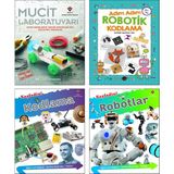 Mucit Laboratuvarı - Adım Adım Robotik Kodlama - Keşfedin! Kodlama - Keşfedin! Robotlar 4'lü Set