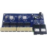 Mucize 2sc 8RJ45 1000M Fiber Optik Ortam Dönüştürücü Ethernet Anahtarı Pcba Kartı Endüstriyel Sınıf - 8 Port Ethernet - 2 Port Fiber