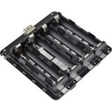 Mucize 4'lü Anahtarlı 18650 Lityum Pil Yuvası V8 Mikro USB
