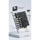 Mucize Eluteng 6-Port Pcı-E To USB 3.0 Genişletme Kartı - Katı Kapasitörlü Pcı Express X1 USB Çoğaltıcı