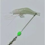 Mucize Glow Özellikli Karides Silikon Yapay Balık Yemi / Kancalı Gece Parlayan Zoka - 8.5 cm 5.8 G