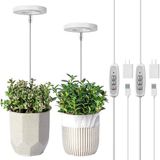 Mucize Grow Light, Iç Mekan Bitkileri Için Tam Spektrumlu LED Bitki Lambası Yüksekliği Ayarlanabilir Büyüyen Lamba, 4/8/12H, 4 Kısılabilir Parlaklık, Küçük Bitkiler Için Ideal - Sarı Işık - Amber