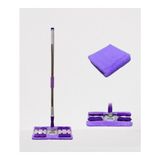Mucize Home Sihirli Teleskobik Mop Temizlik Hijyen Kolay Kullanım Mandallı Teleskobik Mop Istediğin Bezi Tak Sihirli Mop - Mor