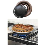 Mucize Izgara Stovetop Grill Ocak Üstü Yanmaz Yapışmaz Dumansız Grill