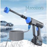 Mucosan Profesyonel 96WATT 30BAR Basınç Araba Yıkama Tabancası Yüksek Basınçlı Taşıma Çantalı 6 Farklı Püskütme Başlık Köpükleme Özelliği Oto Ev Bahçe Temizlik Cihazı Seti