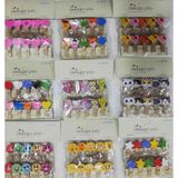 Mudanis 10'lu Şekilli Ahşap Mandallar 3.5cm (10'lu Set-10 Paket)