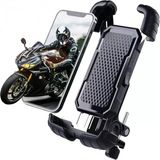 Mudanis 360° Derece Ayarlanabilen Gidon Bağlantılı Bisiklet Motosiklet Için Abs 4-7.8″ Inç Telefon Tutucu