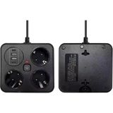 Mudanis Akım Korumalı Anahtarlı Priz - 3x Priz - 2x USB - 2x Type-C - 2 mt Kablo Hızlı Şarj Özellikli Siyah - Çok Renkli - Farklı Ürün Farklı Ebatlar